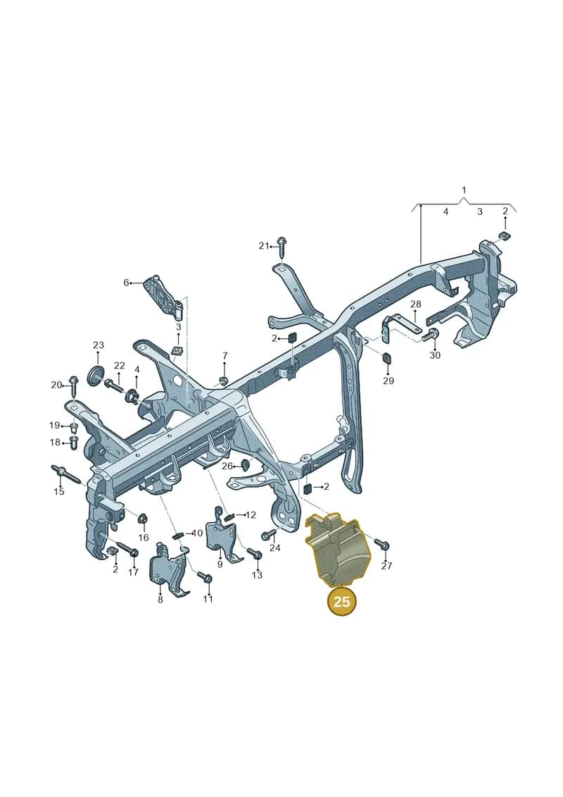 4K1880482 — Audi RS6 Avant (2019-2025) diagram 435857000, position 25