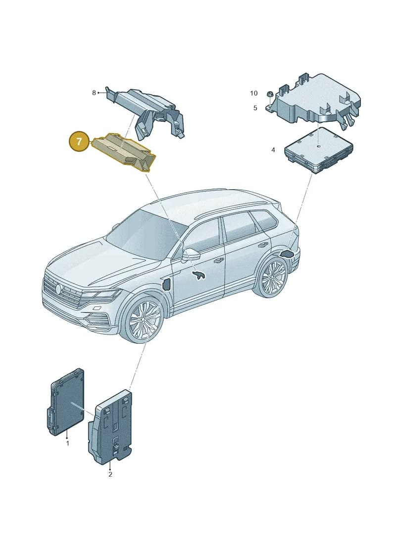 4K1907468M — Volkswagen Touareg (2017-2025) diagram 439937060, position 7