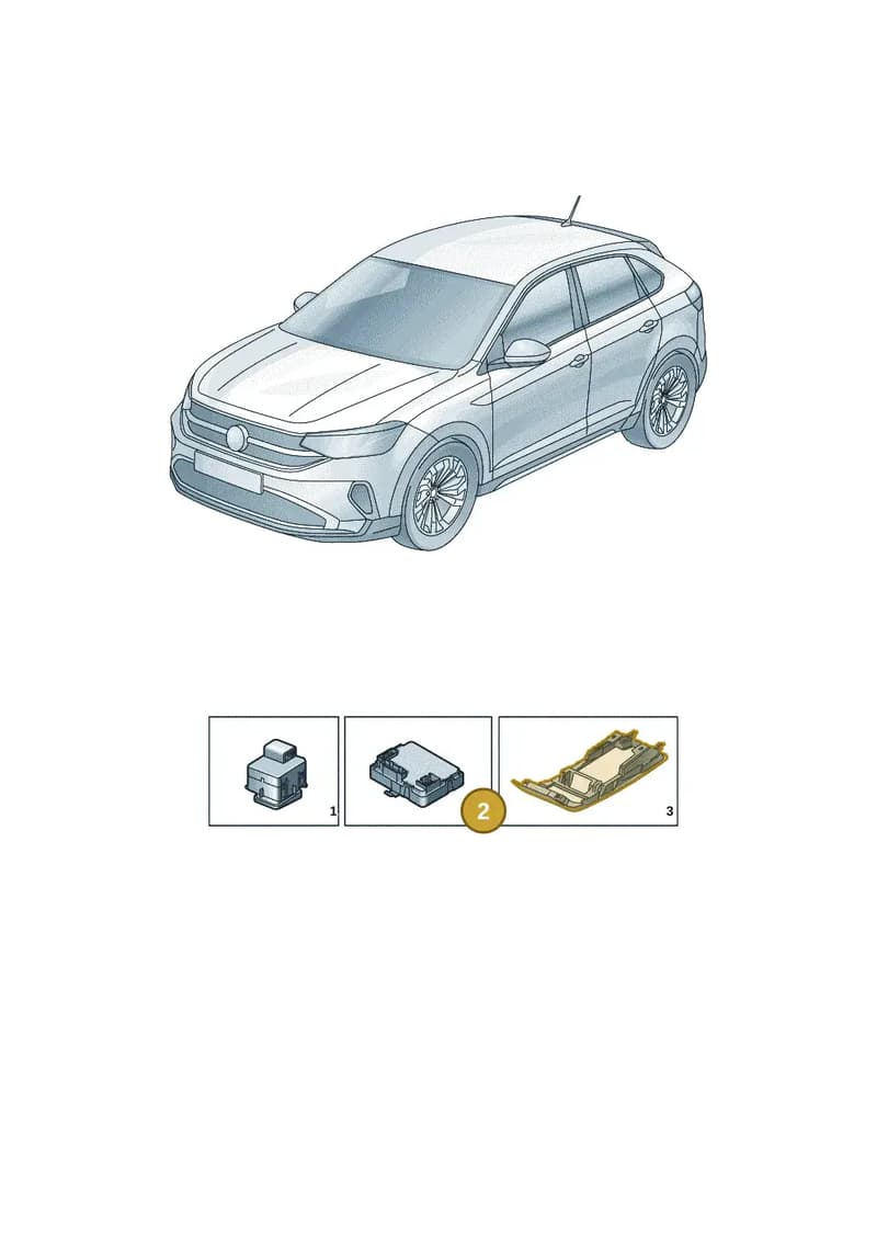 4K1907594CB — Volkswagen Taigo (2021-2025) diagram 2f0959000, position 2