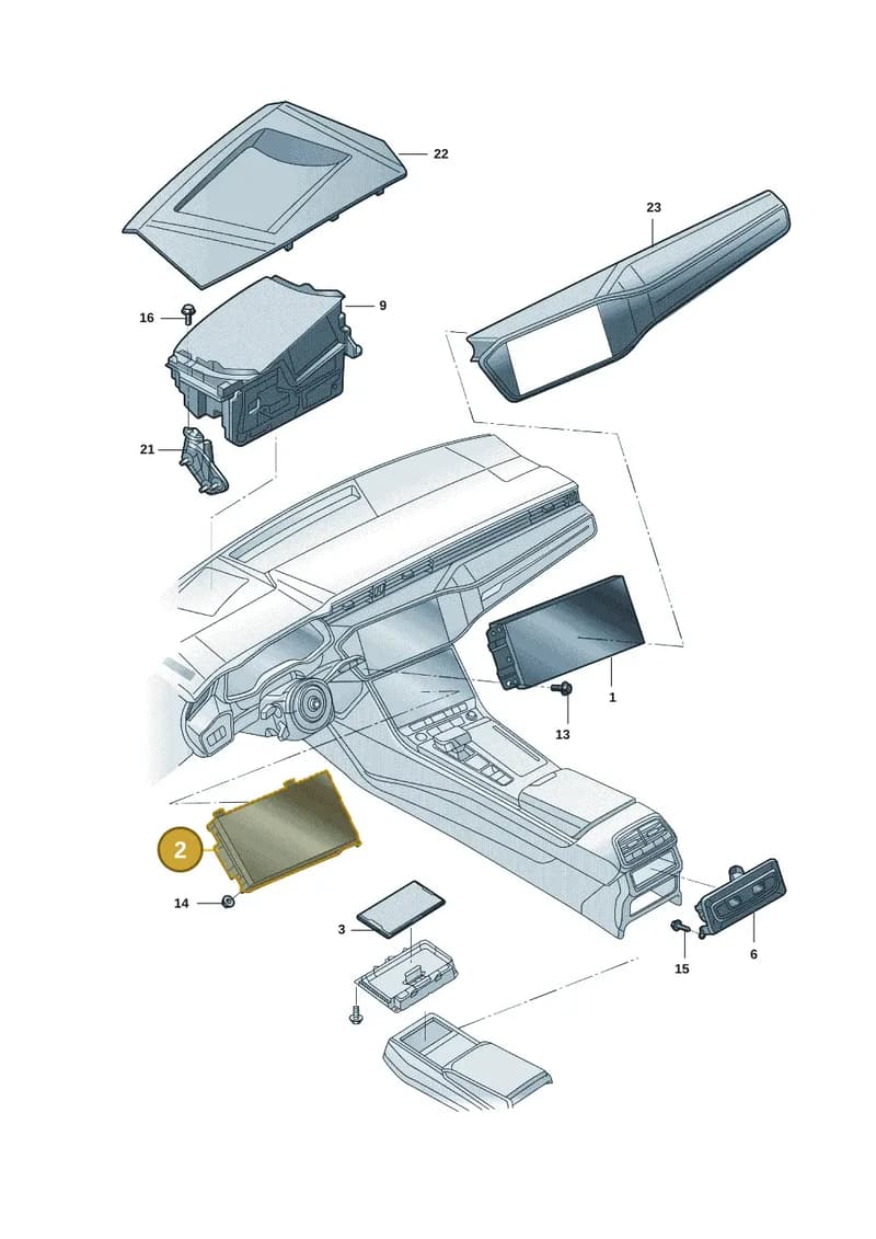 4K1919603R — Audi A7 (2021-) diagram 4kg919000, position 2