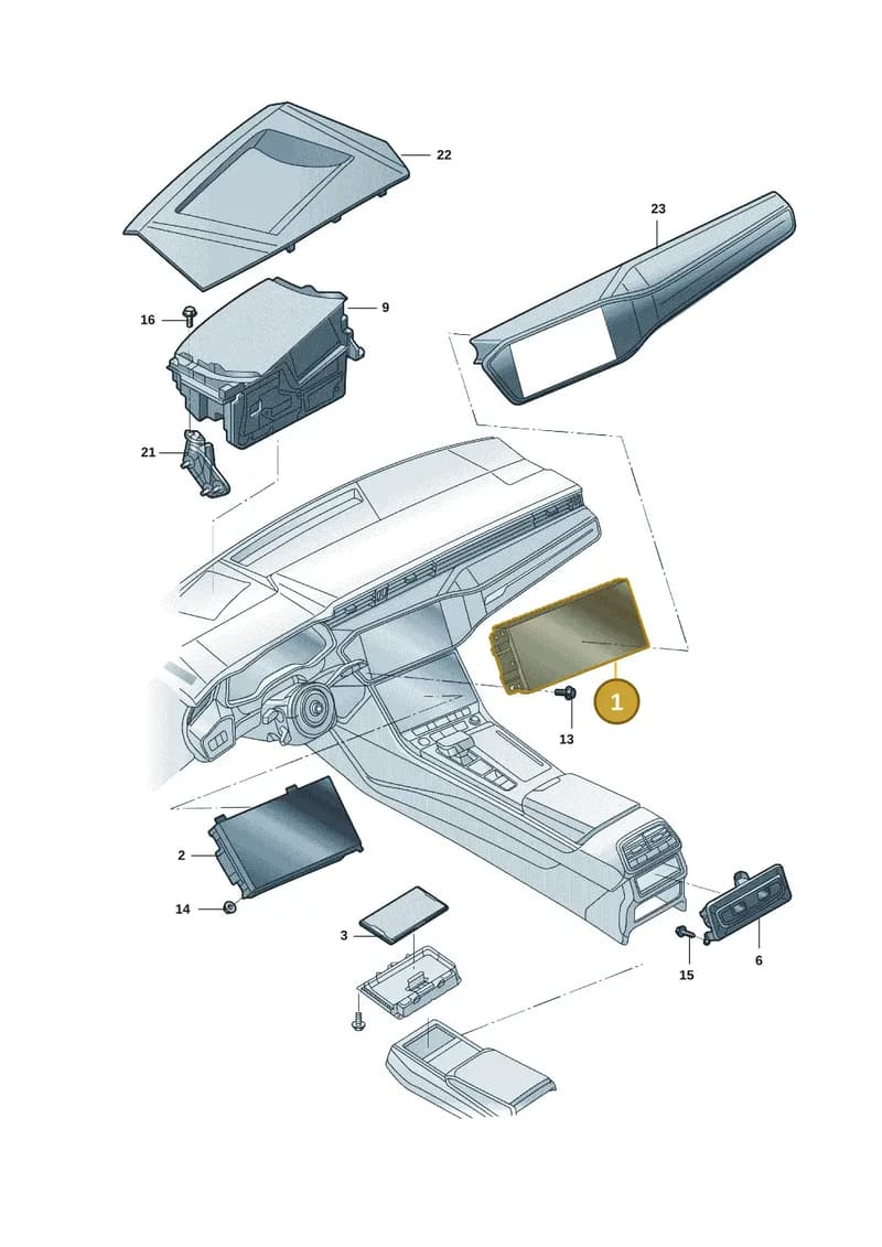 4K1919605N — Audi A7 (2021-) diagram 4kg919000, position 1
