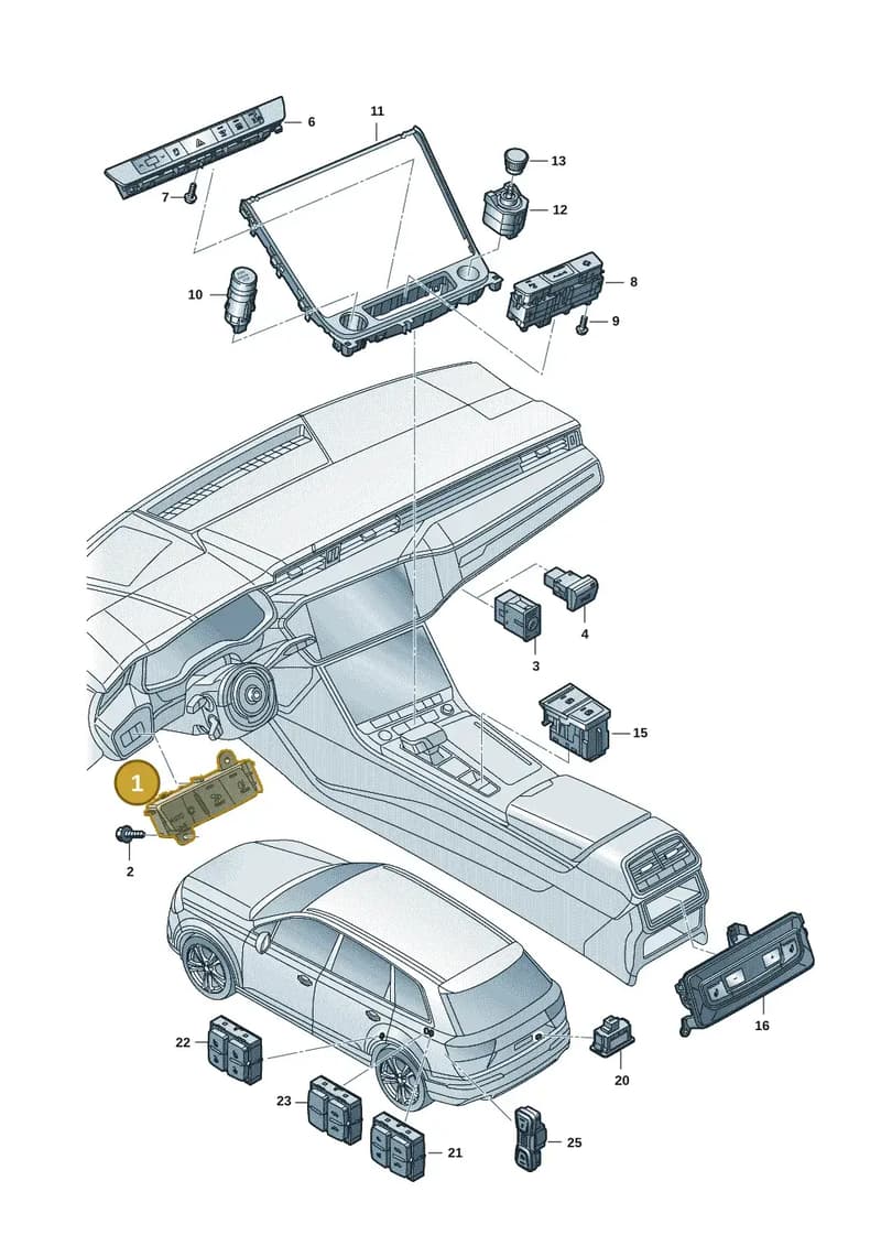 4K1941501B — Audi Q7 (2015-2025) diagram 859941052, position 1