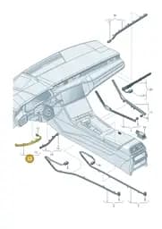 4K1947197 Audi Fibre Optic Conductor