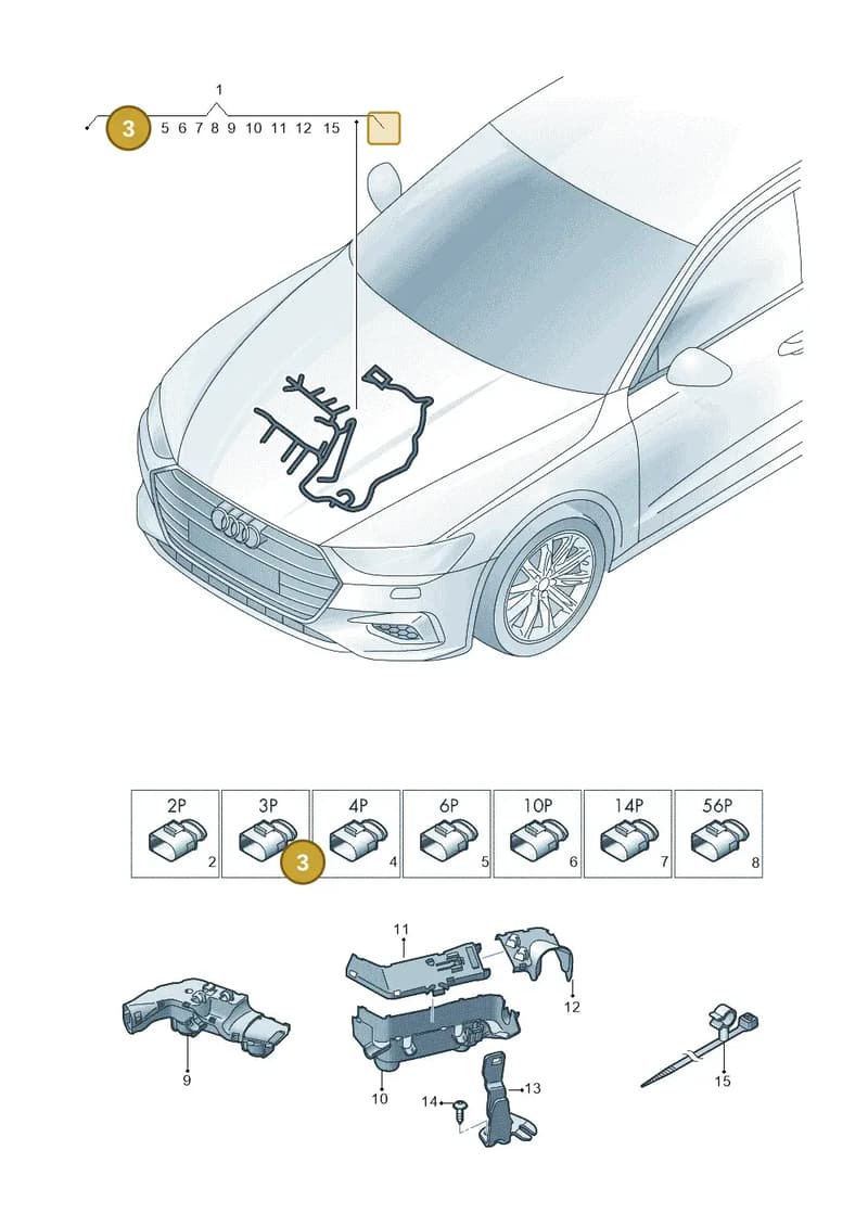 4K1973703A — Audi A7 Sportback (2018-2025) diagram 435971350, position 3