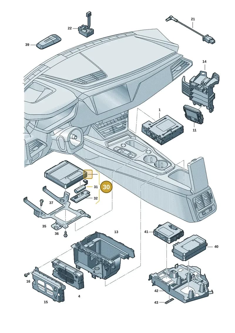 4K2035284J — Audi RS e-tron GT (2020-2025) diagram 4j1035550, position 30