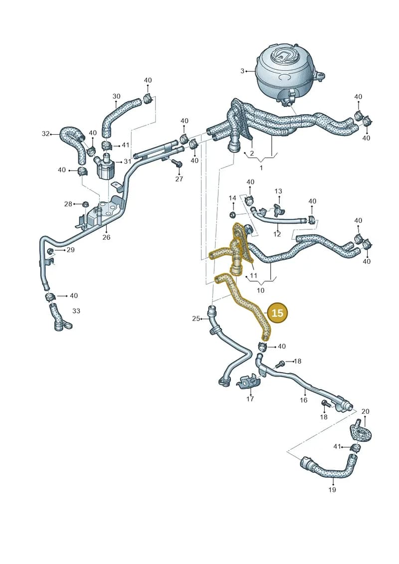 4K2121052 — Audi RS6 Avant (2019-2025) diagram 538121010, position 15