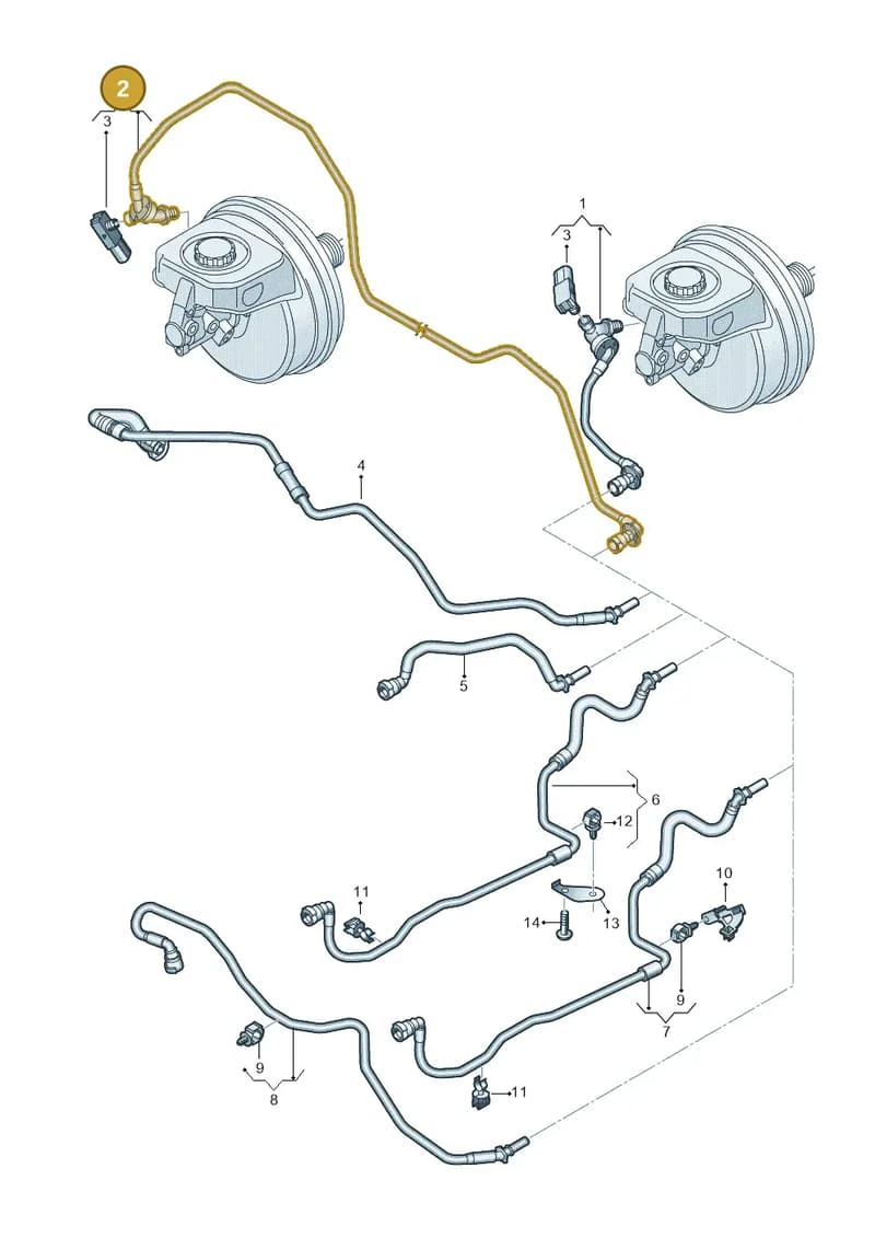 4K2611931AL — Audi A6 (2018-2025) diagram 435611700, position 2