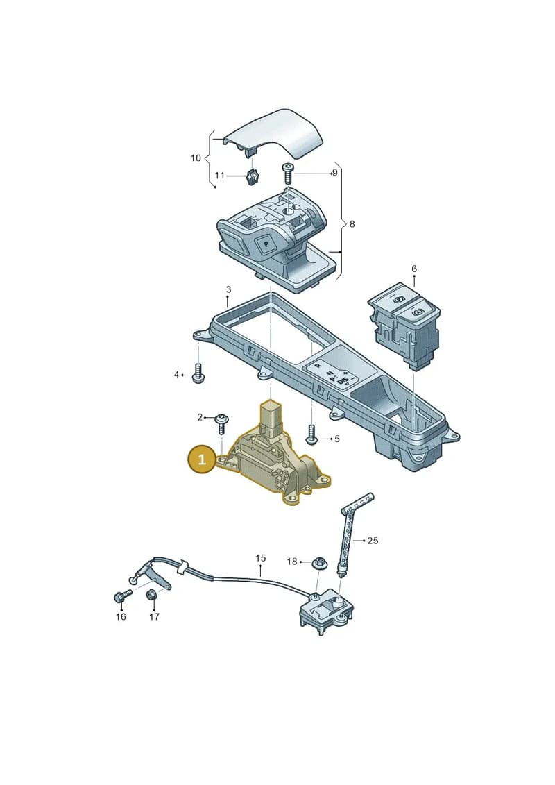 4K2713041M — Audi A6 (2018-2025) diagram 435713100, position 1