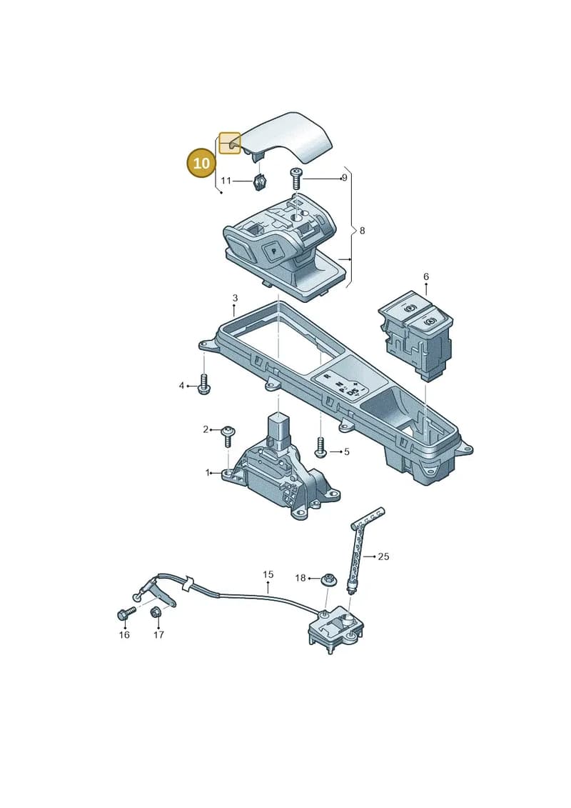 4K2713139DCJ6 — Audi RS6 Avant (2019-) diagram 435713100, position 10