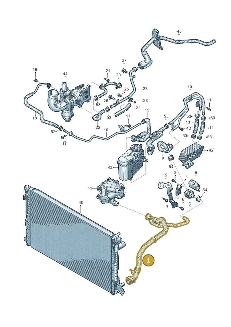 4K2819344N — Audi A6 (2018-2025) diagram 430121052, position 1