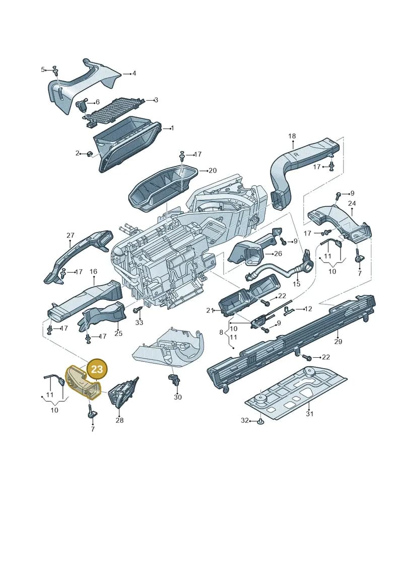 4K2819726A — Audi RS6 Avant (2019-2025) diagram 435819100, position 23