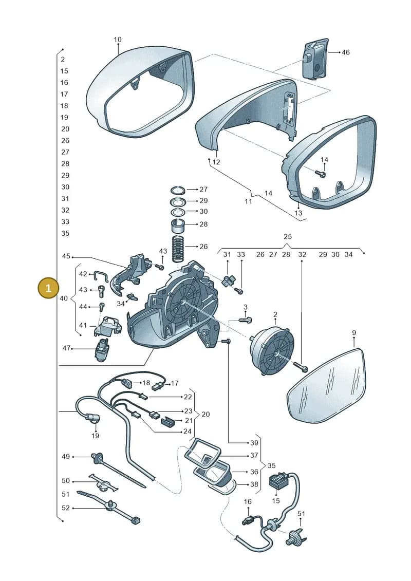 4K2857409C9B9 — Audi RS6 Avant (2019-2025) diagram 838857400, position 1
