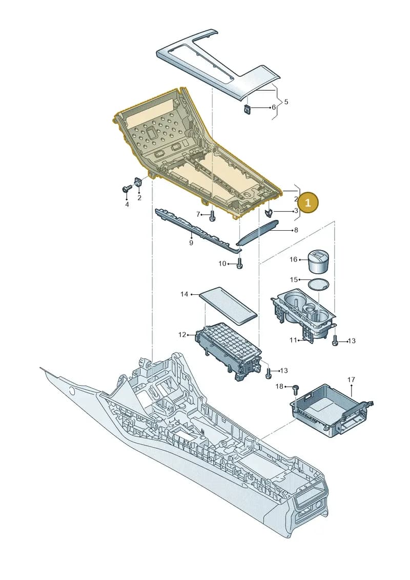 4K2864261D3Q7 — Audi RS6 Avant (2019-2025) diagram 435863520, position 1