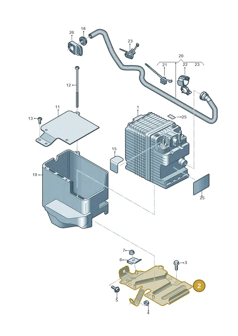 4K2915514A — Audi A6 (2018-2025) diagram 435915100, position 2