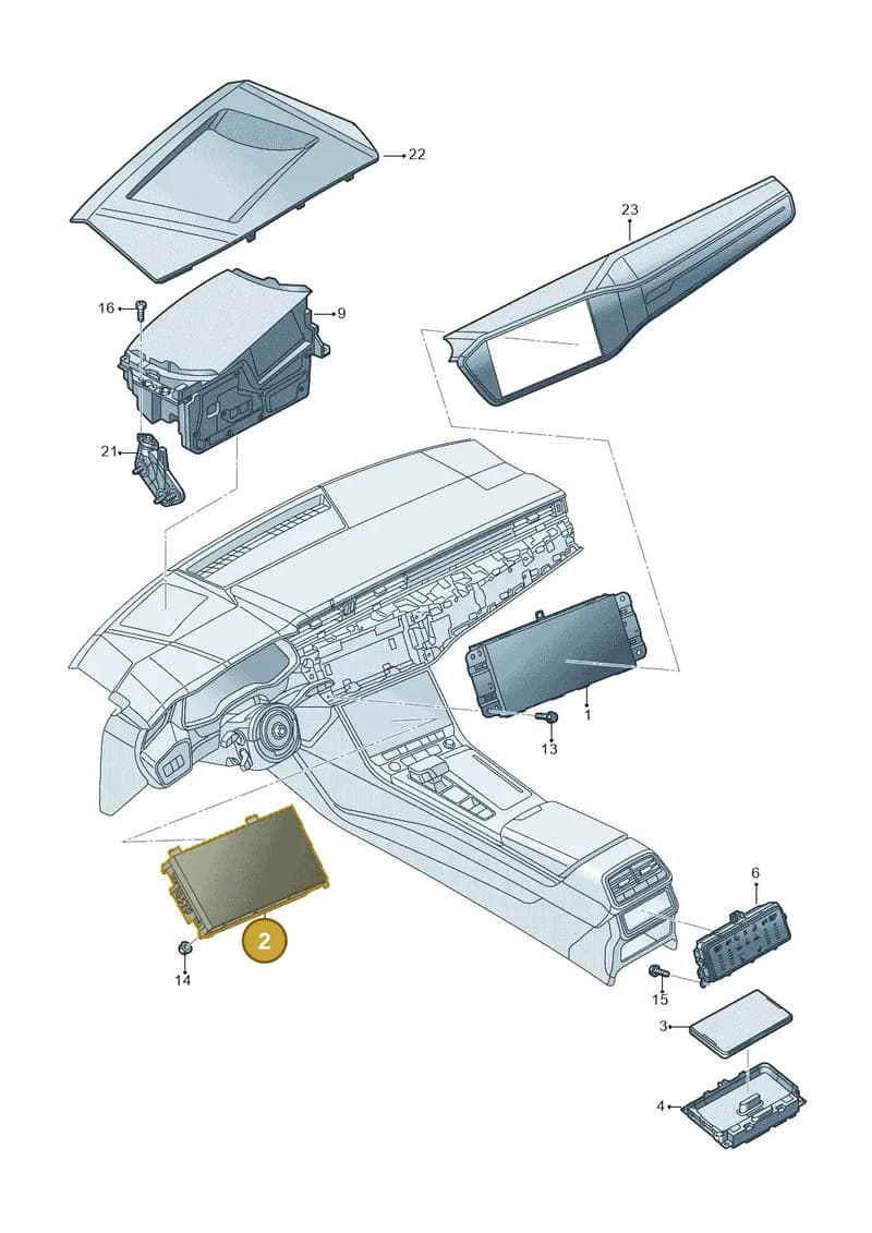 4K2919603 — Audi A6 (2018-2025) diagram 430919000, position 2