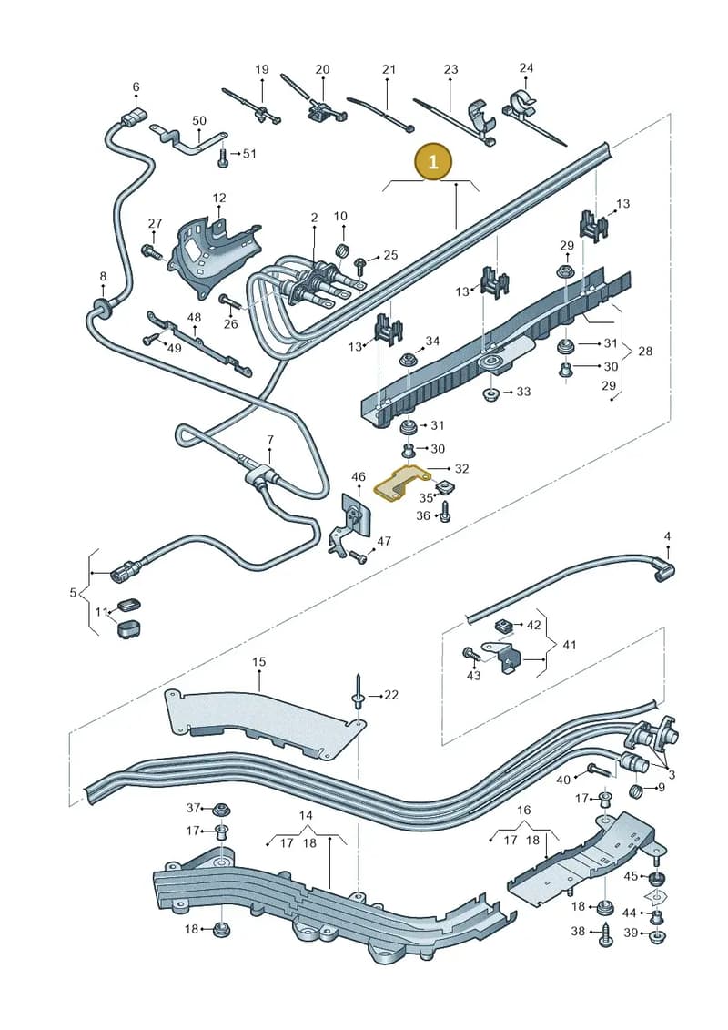4K2971013L — Audi A6 (2018-2025) diagram 435970010, position 1