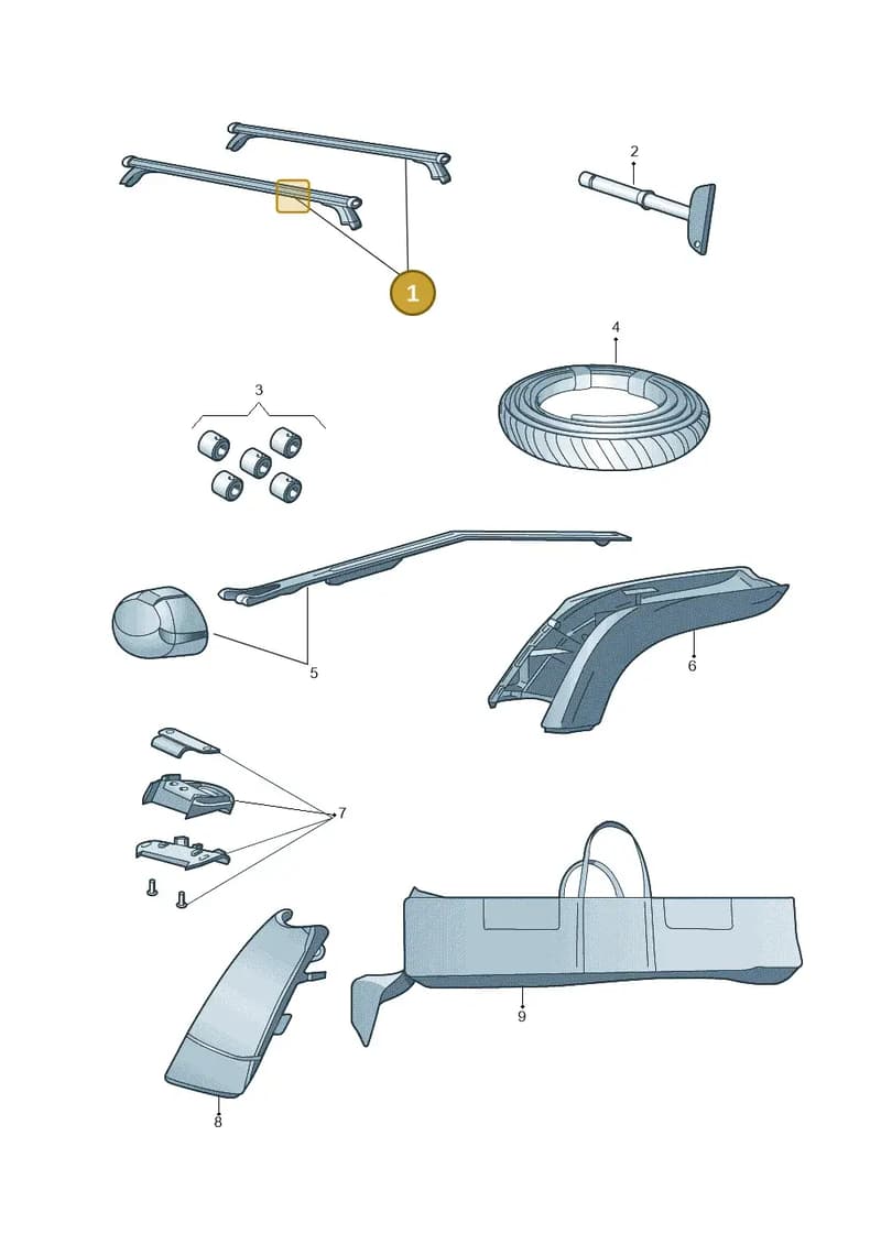 4K4071151 — Audi Q8 e-tron (2018-2025) diagram 853071310, position 1