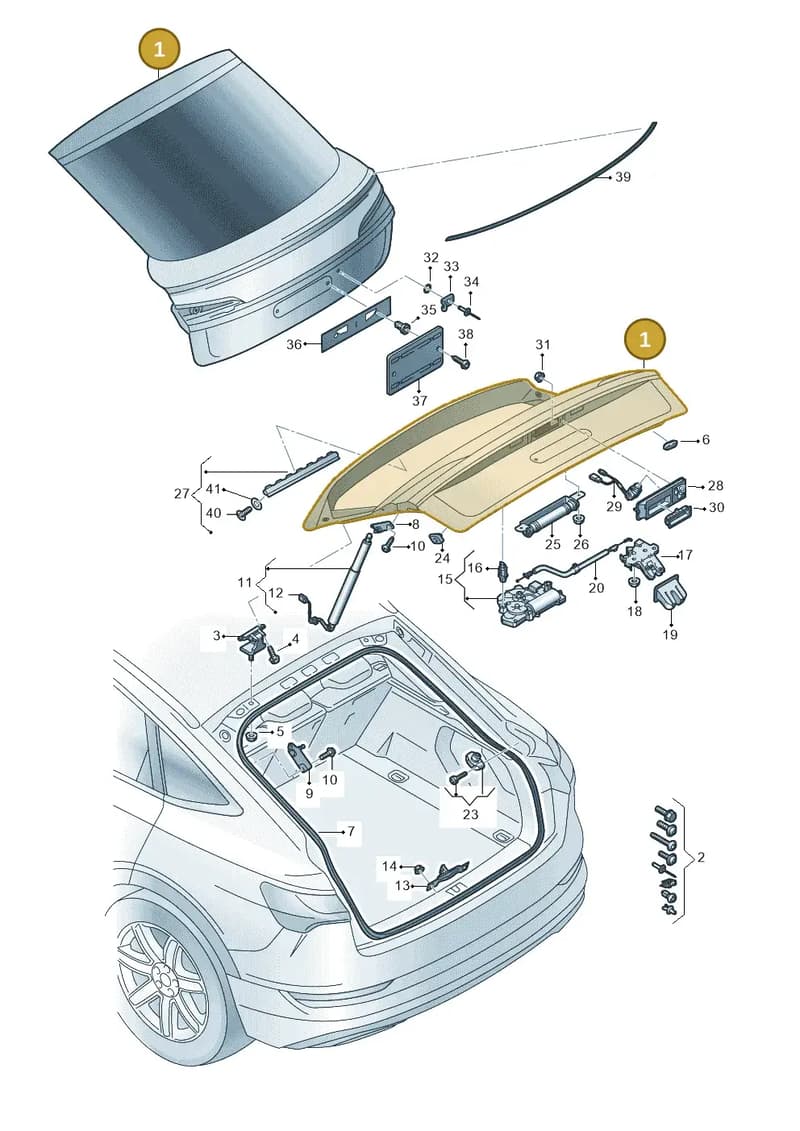 4K4827025B — Audi Q8 e-tron (2018-2025) diagram 586827010, position 1
