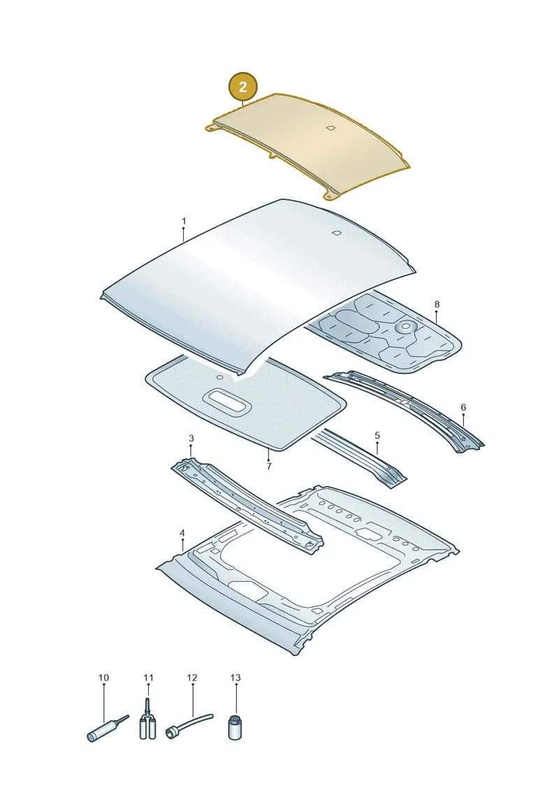 4K5817109A — Audi A6 (2018-2025) diagram 430817000, position 2