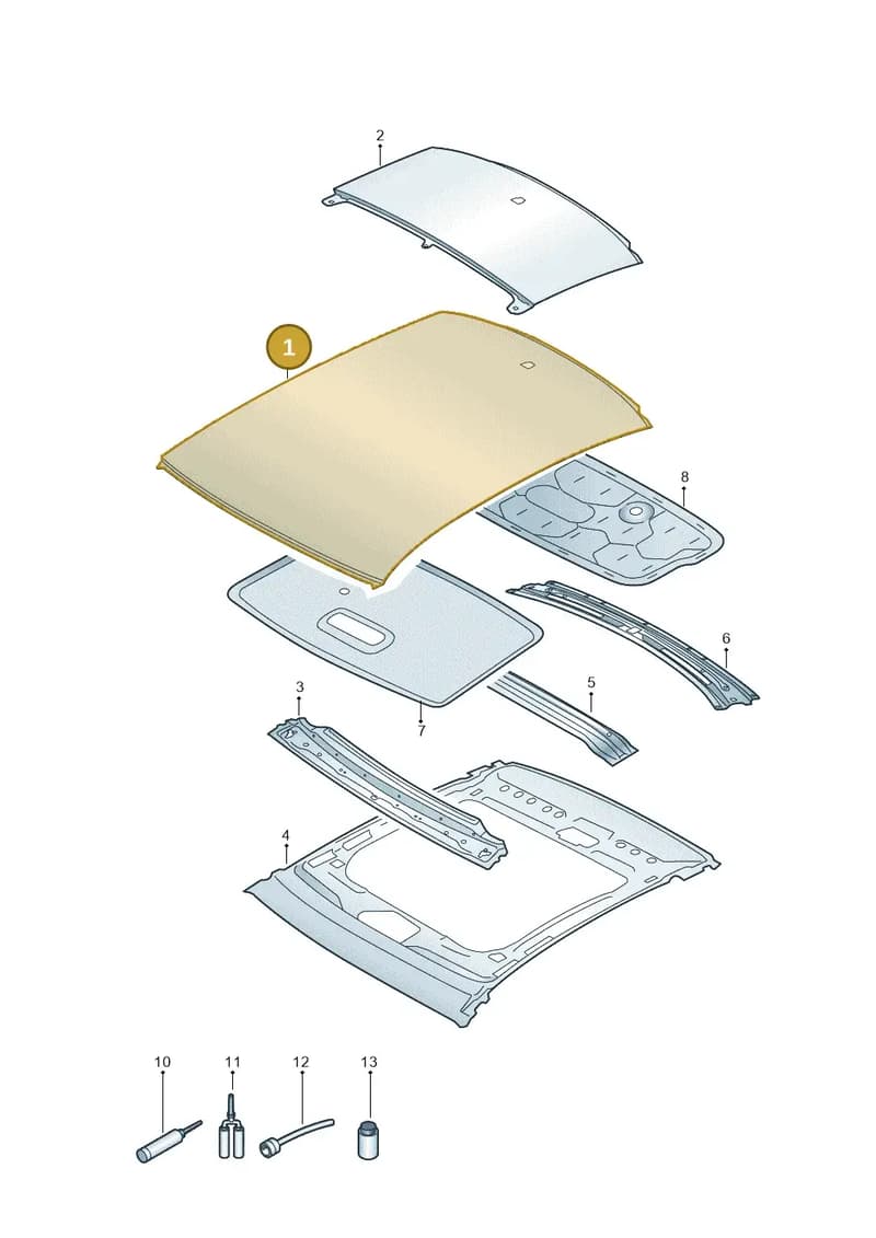 4K5817111 — Audi A6 (2018-2025) diagram 430817000, position 1