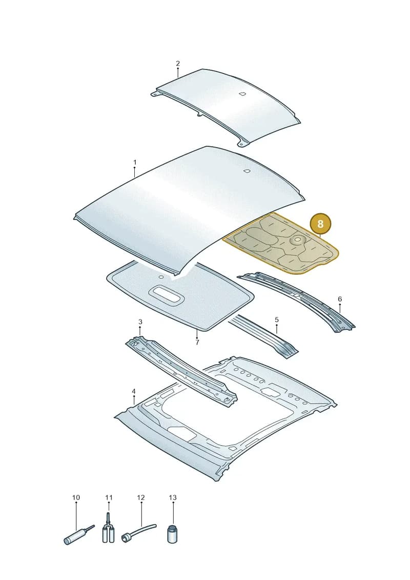 4K5867523B — Audi A6 (2018-2025) diagram 430817000, position 8