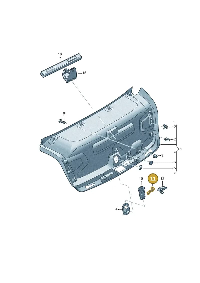 4K5880129 — Audi A6 (2018-2025) diagram 430867800, position 11