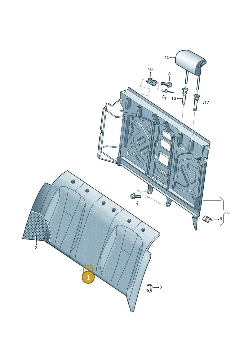 4K5885803APCH — Audi A6 (2018-2025) diagram 849885600, position 1