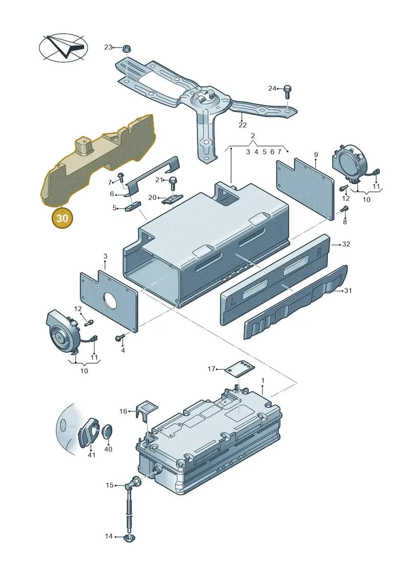 4K8012127 — Audi RS6 Avant (2019-2025) diagram 435915050, position 30