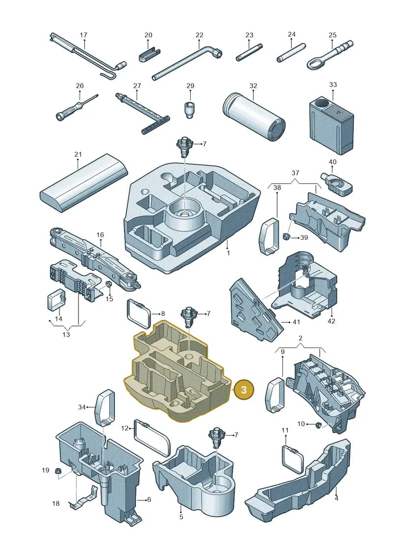 4K8012169J — Audi A6 (2018-2025) diagram 430011100, position 3