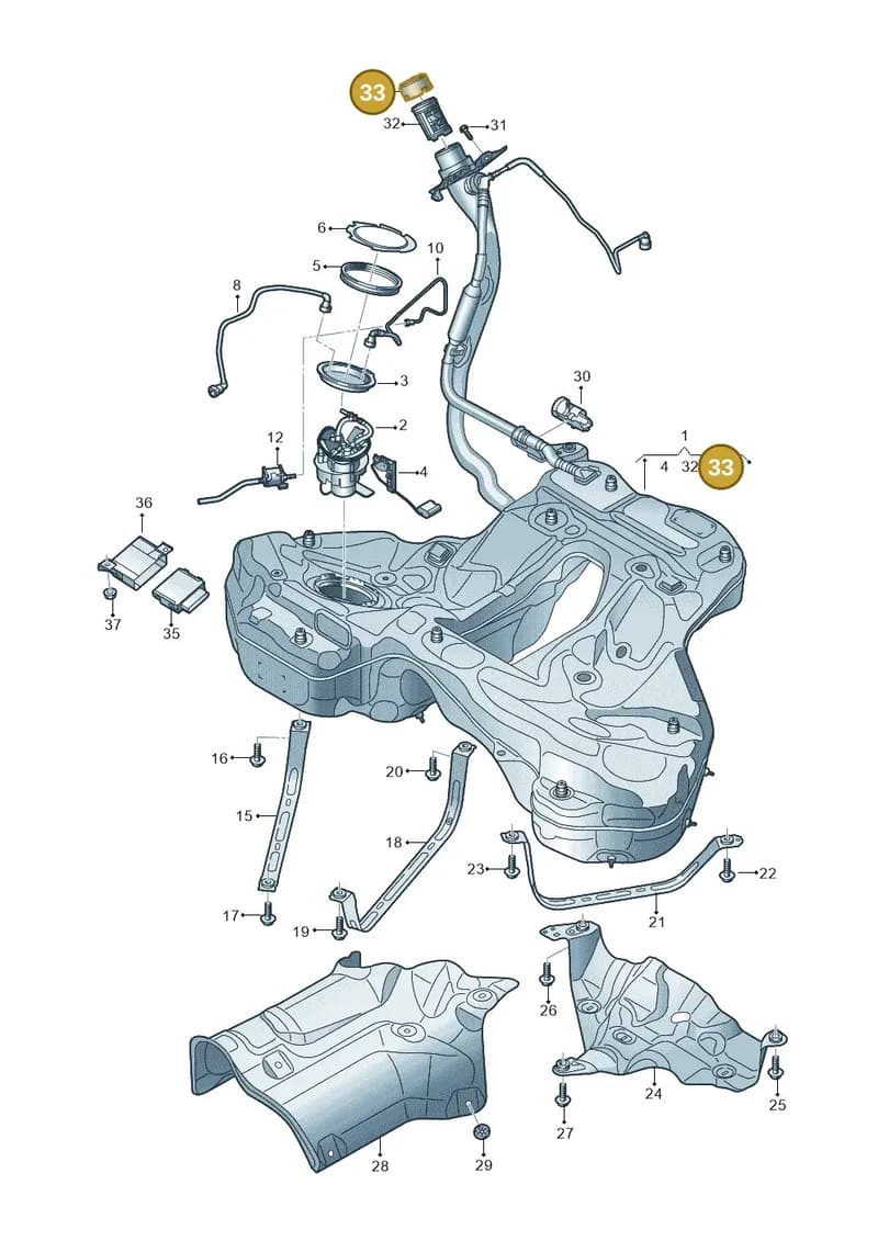 4K8201131E — Audi RS7 Sportback (2019-2025) diagram 435201000, position 33