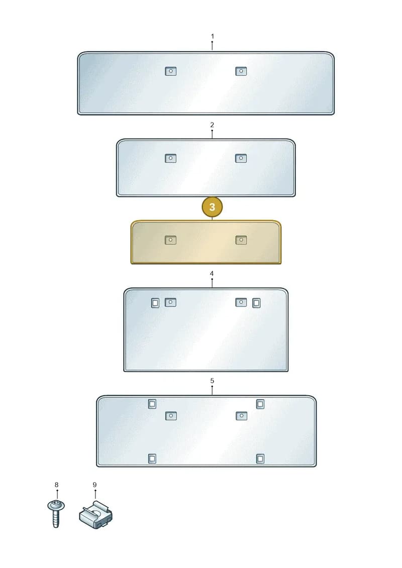 4K8807285M9B9 — Audi RS6 Avant (2019-2025) diagram 538807400, position 3