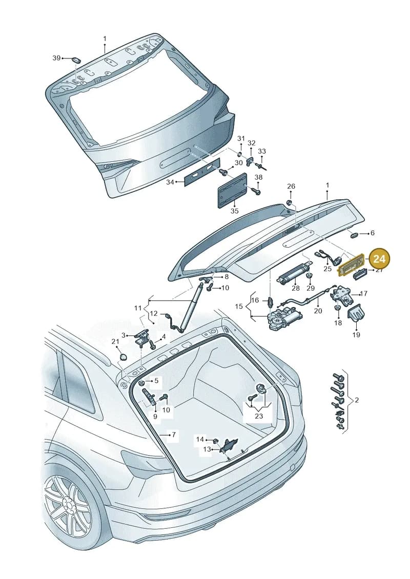 4K8827574G — Audi Q8 e-tron (2018-2025) diagram 586827000, position 24