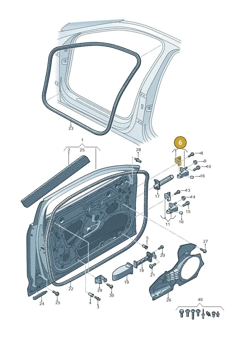 4K8831402A — Audi RS6 Avant (2019-2025) diagram 537831010, position 6