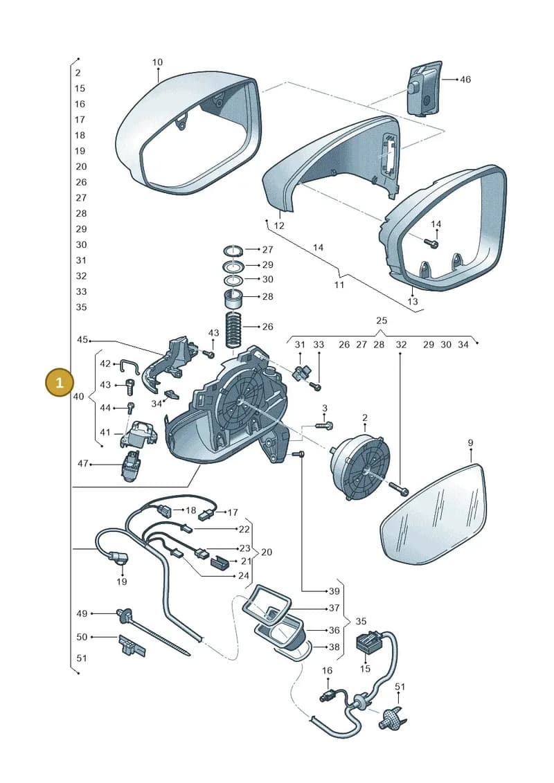 4K8857409AH9B9 — Audi RS7 Sportback (2019-2025) diagram 435857040, position 1
