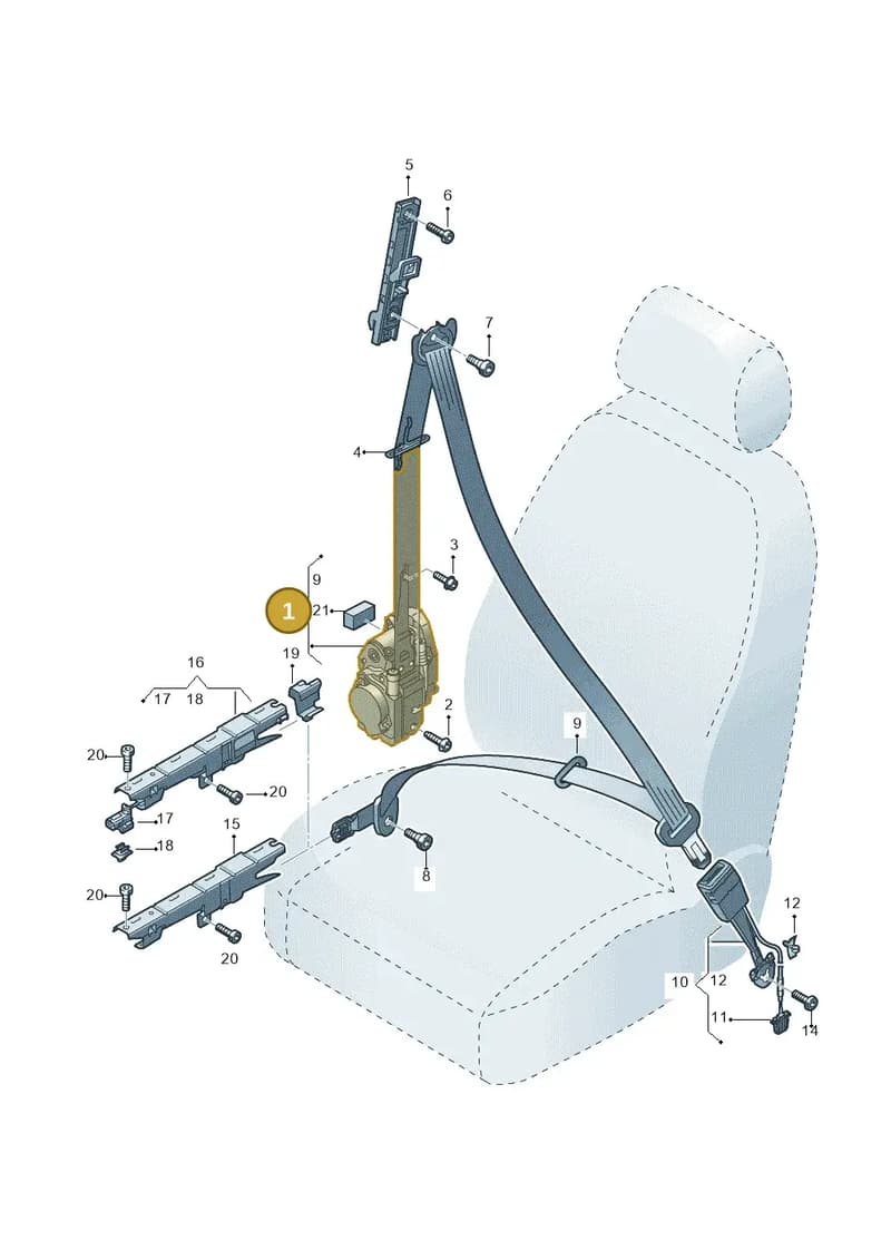 4K8857706M041 — Audi A6 (2018-2025) diagram 435857600, position 1