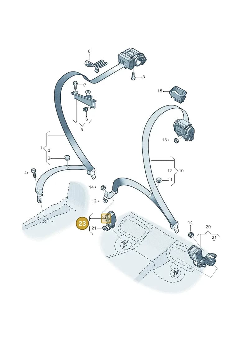 4K8857740AGMNB — Audi RS6 Avant (2019-2025) diagram 537857700, position 23