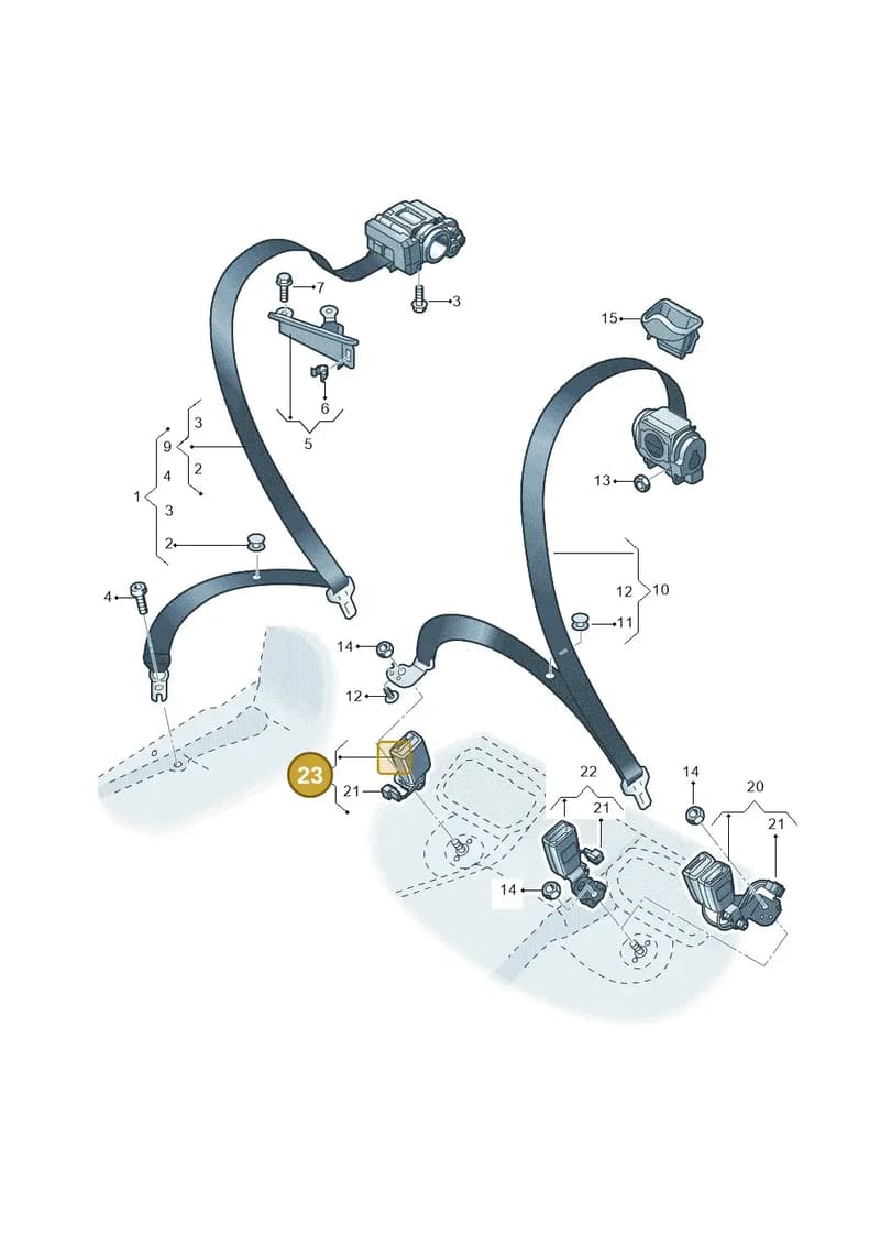 4K8857740ALMNB — Audi A7 Sportback (2018-2025) diagram 435857700, position 23