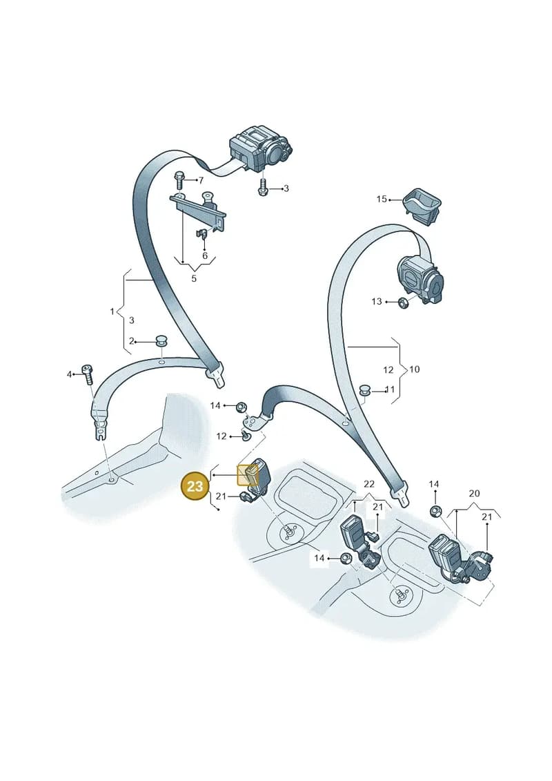 4K8857740ALMNB — Audi RS7 Sportback (2019-2025) diagram 538857700, position 23