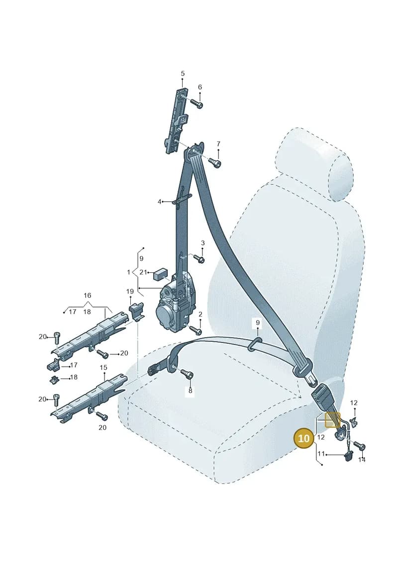 4K8857755MMNB — Audi RS6 Avant (2019-) diagram 435857600, position 10