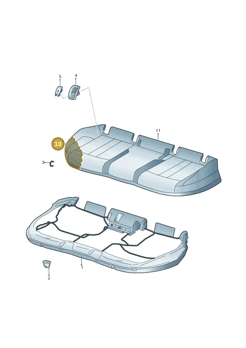 4K8885375D — Audi RS7 Sportback (2019-2025) diagram 849885200, position 10