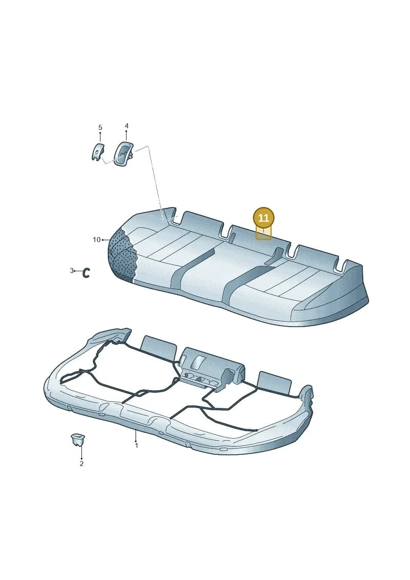 4K8885404ANKFG — Audi A7 Sportback (2018-2025) diagram 849885200, position 11