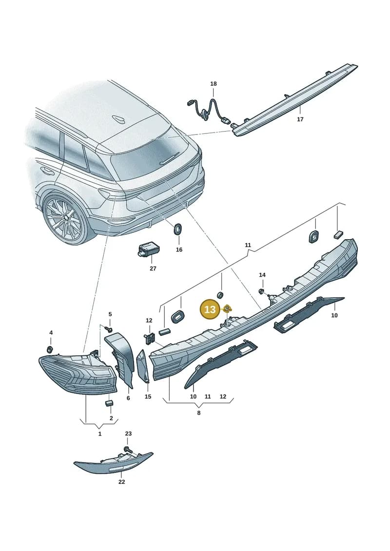 4K8945230 — Audi Q6 e-tron (2023-2025) diagram f5s945000, position 13