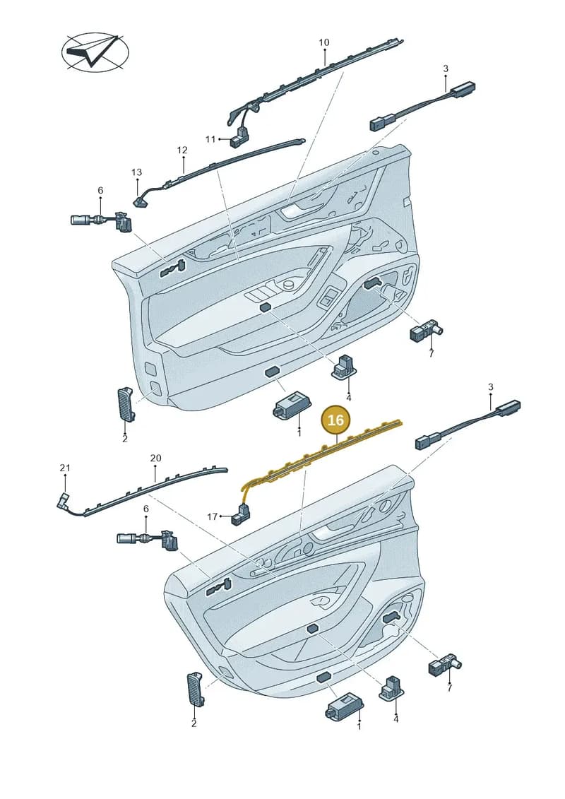 4K8947186 — Audi RS7 Sportback (2019-2025) diagram 435947140, position 16