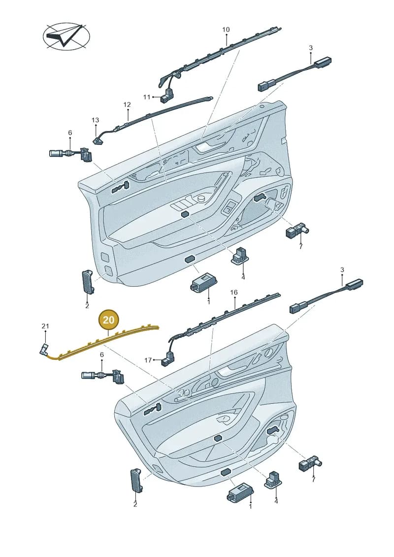 4K8947208 — Audi RS7 Sportback (2019-2025) diagram 435947140, position 20