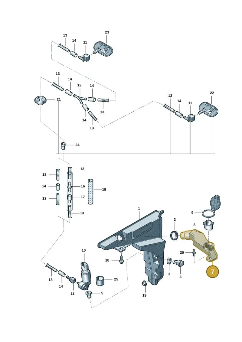 4K8955463 — Audi A7 (2021-) diagram 4kg955010, position 7