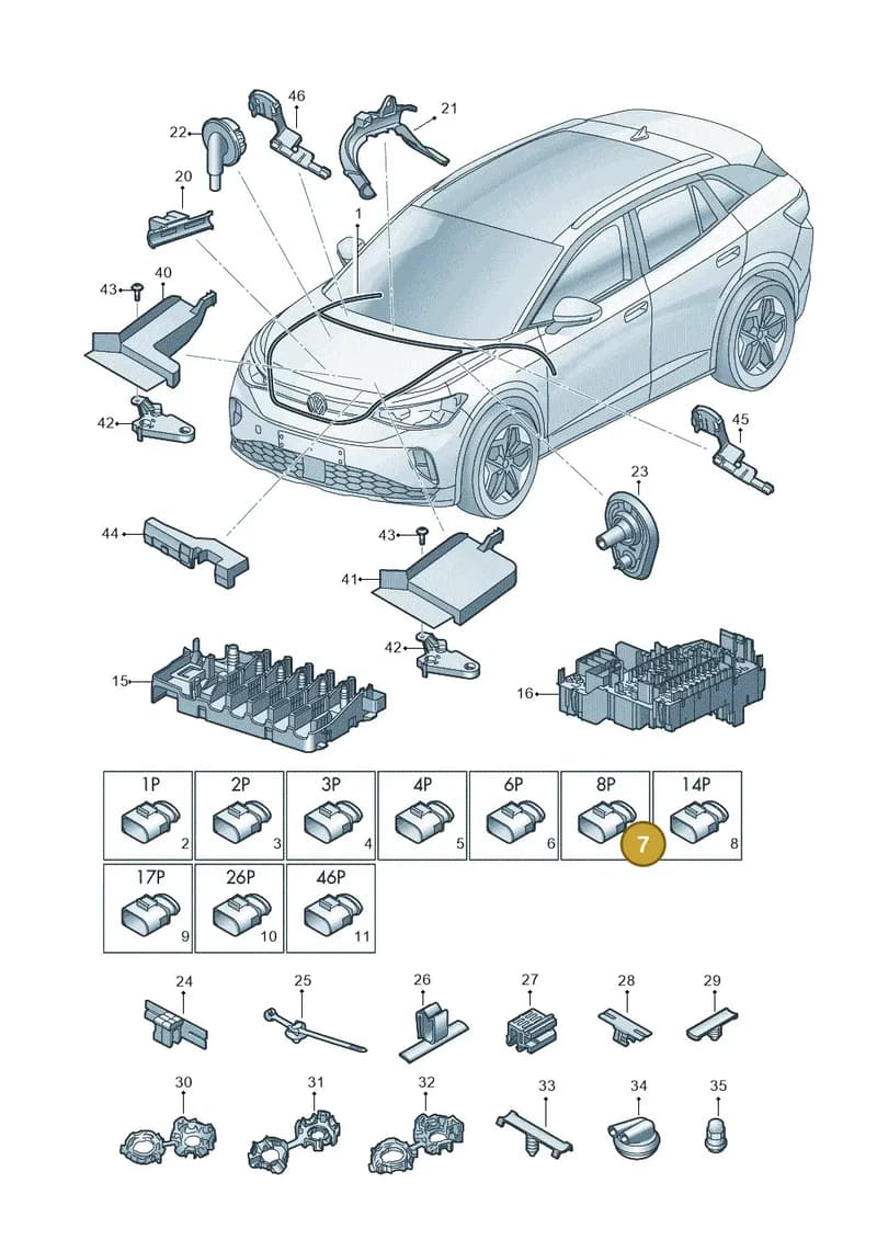 4K8973708 — Volkswagen ID.4 (2020-2025) diagram 11a971080, position 7