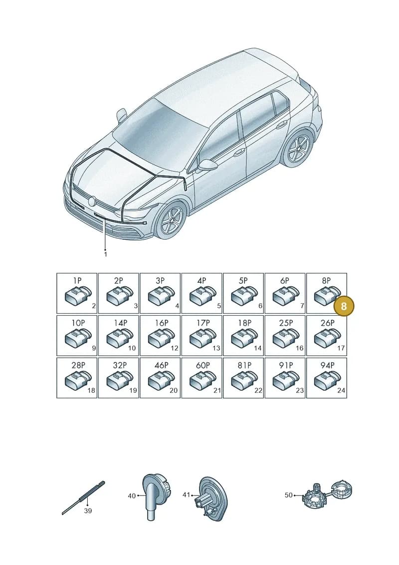 4K8973708 — SEAT CUPRA Formentor (2020-) diagram 5h0971080, position 8