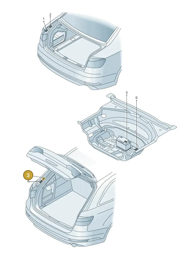 4K9010526 — Audi A6 (2018-2025) diagram 849010350, position 3