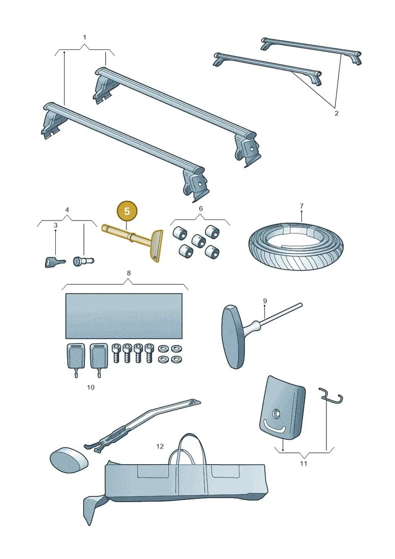 4K9071712J — Audi A3 Sportback (2016-2020) diagram 858071310, position 5
