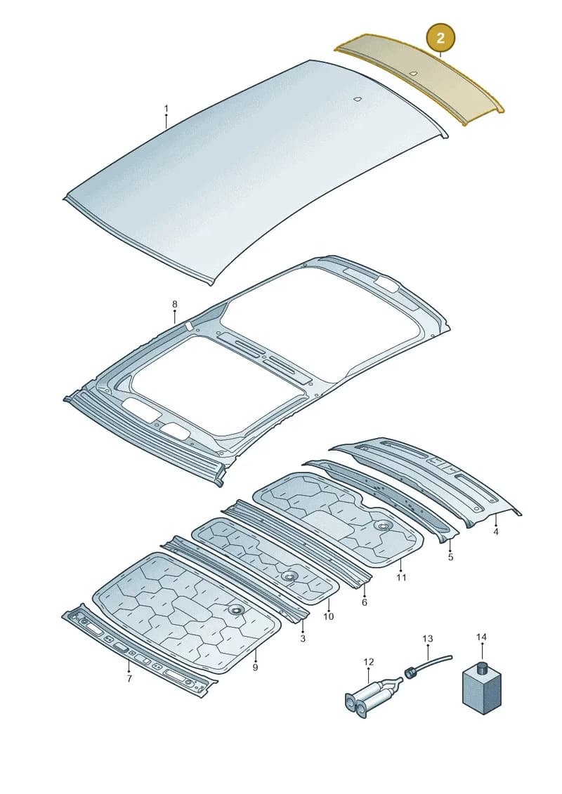 4K9817109 — Audi RS6 Avant (2019-2025) diagram 430817010, position 2